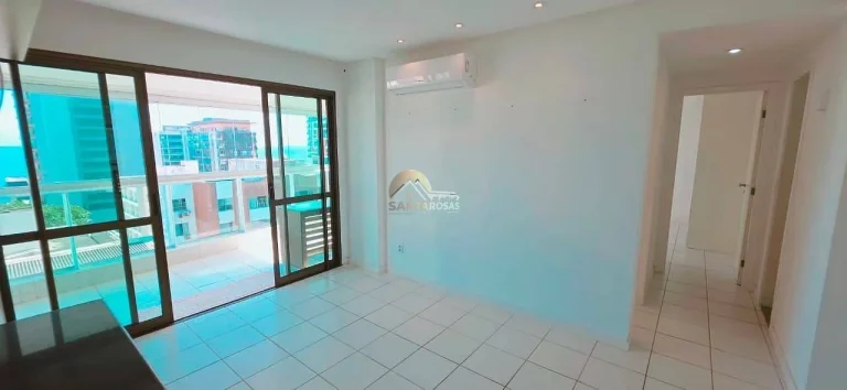 Imagem Vendo apartamento andar alto, 70m², 2 quartos com 1 suíte, varanda com fechamento Reiki e vista mar