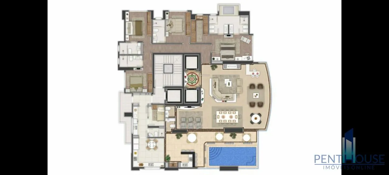 Imagem Apartamento Frente Mar para Venda em Balneário Camboriú, CENTRO, 4 dormitórios, 4 suítes, 5 banheiros, 4 vagas