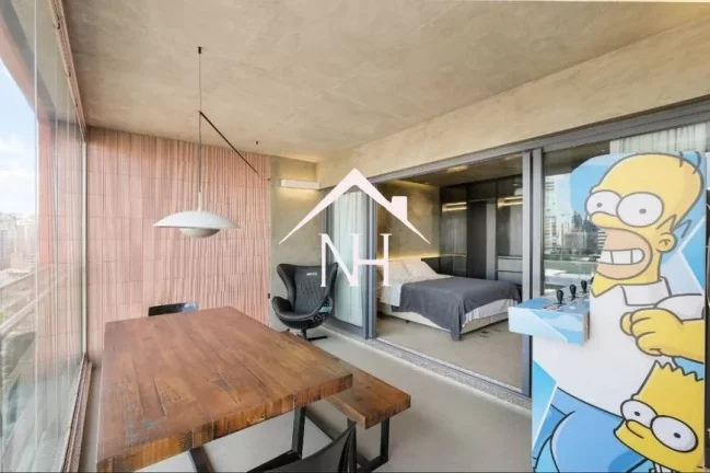 Imagem apartamento de 44m com 1 suíte, varanda, 1 vaga, Playground, Academia, Espaço Gourmet, Quadra Squash, Piscina aquecida, Churrasqueira, área verde