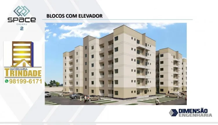 Imagem Apartamento com 2 Quartos à Venda, 59 m² em Parque Athenas - São Luís
