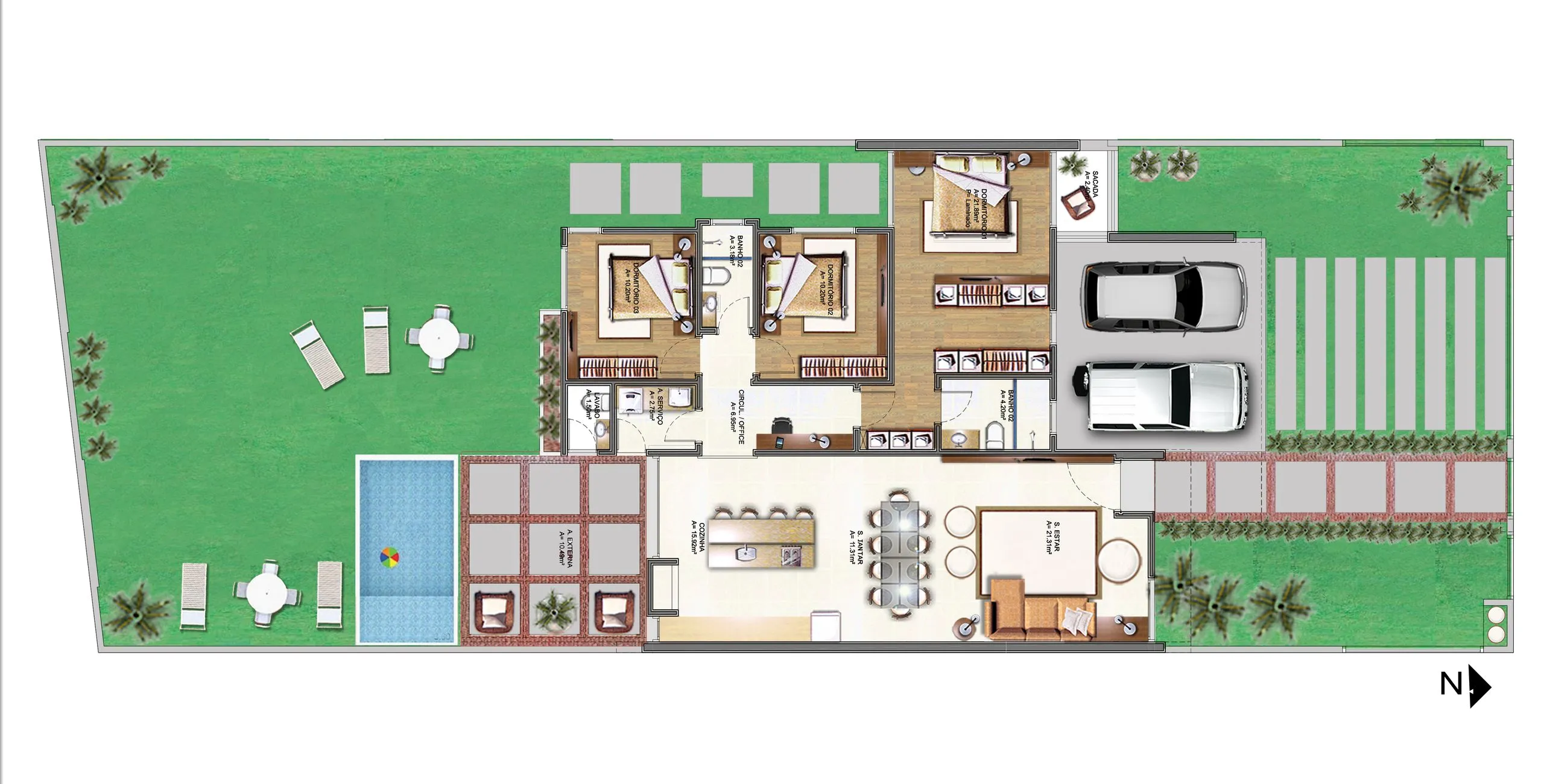 Imagem Casa à venda em Caxias do Sul, Ana Rech , com 3 quartos, 205m2