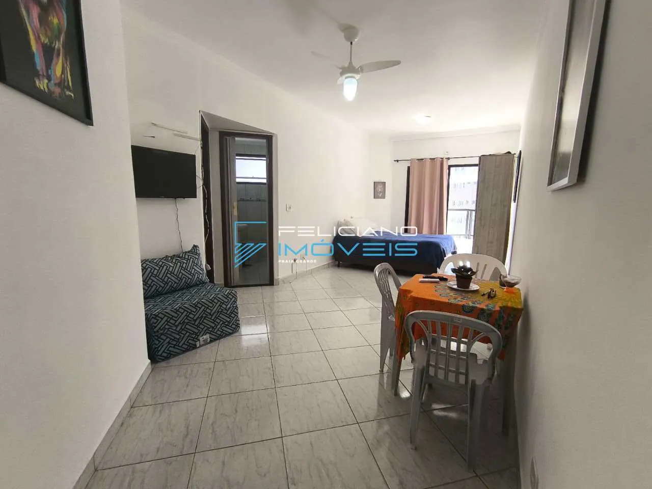 Foto do imóvel Apartamento com 1 quarto, forte, Praia Grande - R$ 265 mil, Cod: 6897 em Avenida Paris