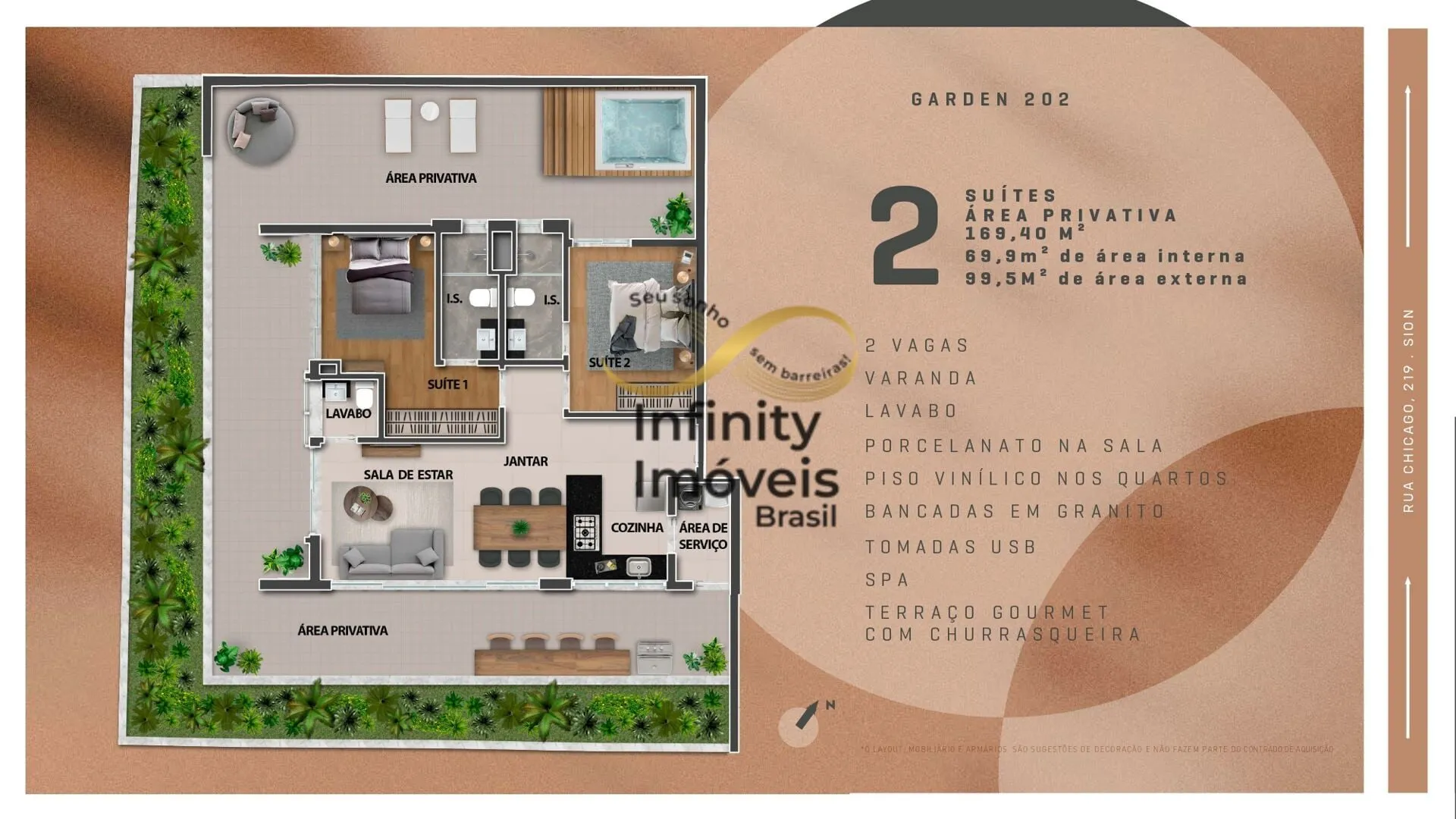 Imagem VILA NOVA DE GAIA - Apartamento à venda no bairro Sion - Belo Horizonte/MG