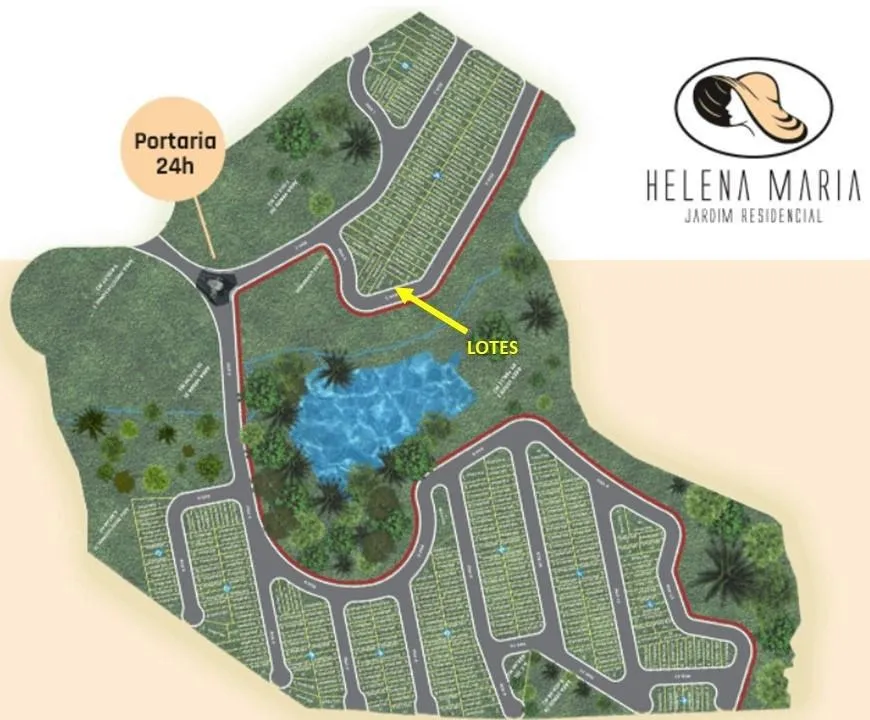 Imagem Terreno de 318m² no Residencial Jardim Helena Maria.