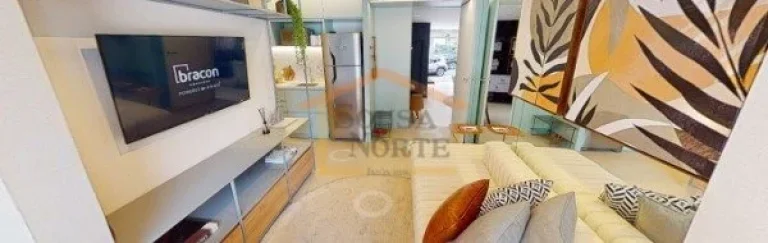 Apartamento com 36m², 2 dormitórios, 1 banheiro, sala com varanda integrada, bem ventilada e ilumi...