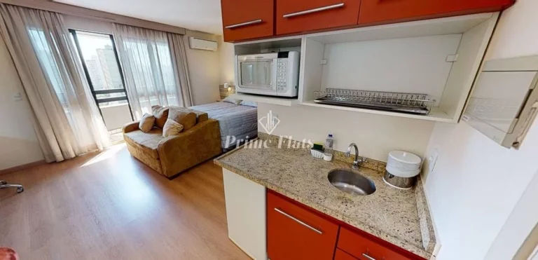 Imagem Flat disponível para venda no Radisson Blu São Paulo em Pinheiros, com 32m², 1 dormitório e 1 vaga