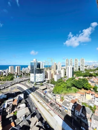 Imagem Apartamento de alto padrão vista mar com duas suítes armários planejados a venda no Horto Florestal