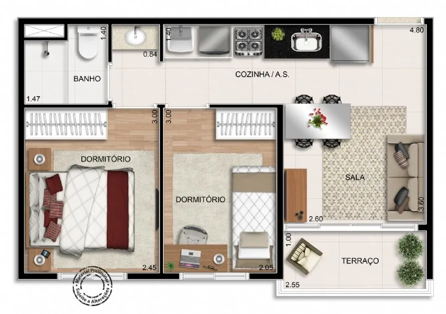 Imagem Localizado a apenas 300 metros do metrô Conceição. O residencial possui uma infinidade de serviç...