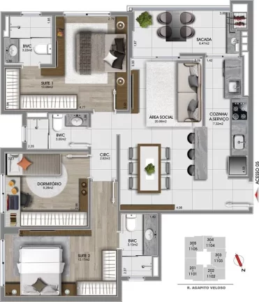Imagem APARTAMENTO RESIDENCIAL em FLORIANÓPOLIS - SC, CANTO