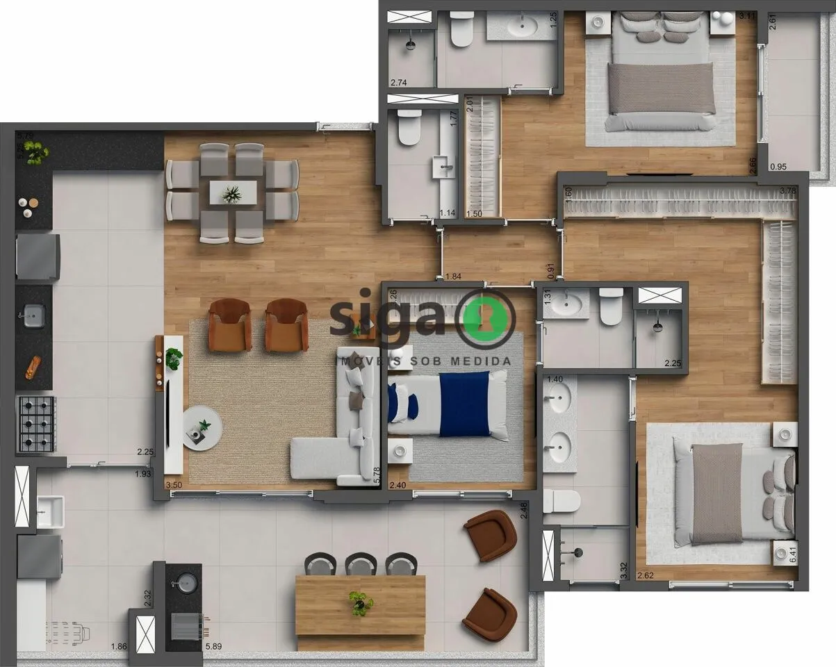 Imagem Villa Pio: 120?m² de conforto e praticidade em localização privilegiada