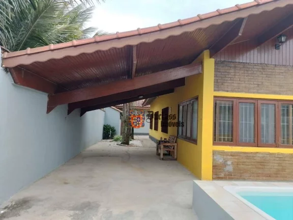 Imagem Casa com 3 dormitórios à venda, 125 m² por R$ 570.000 - Balneário São Jorge - Itanhaém/SP