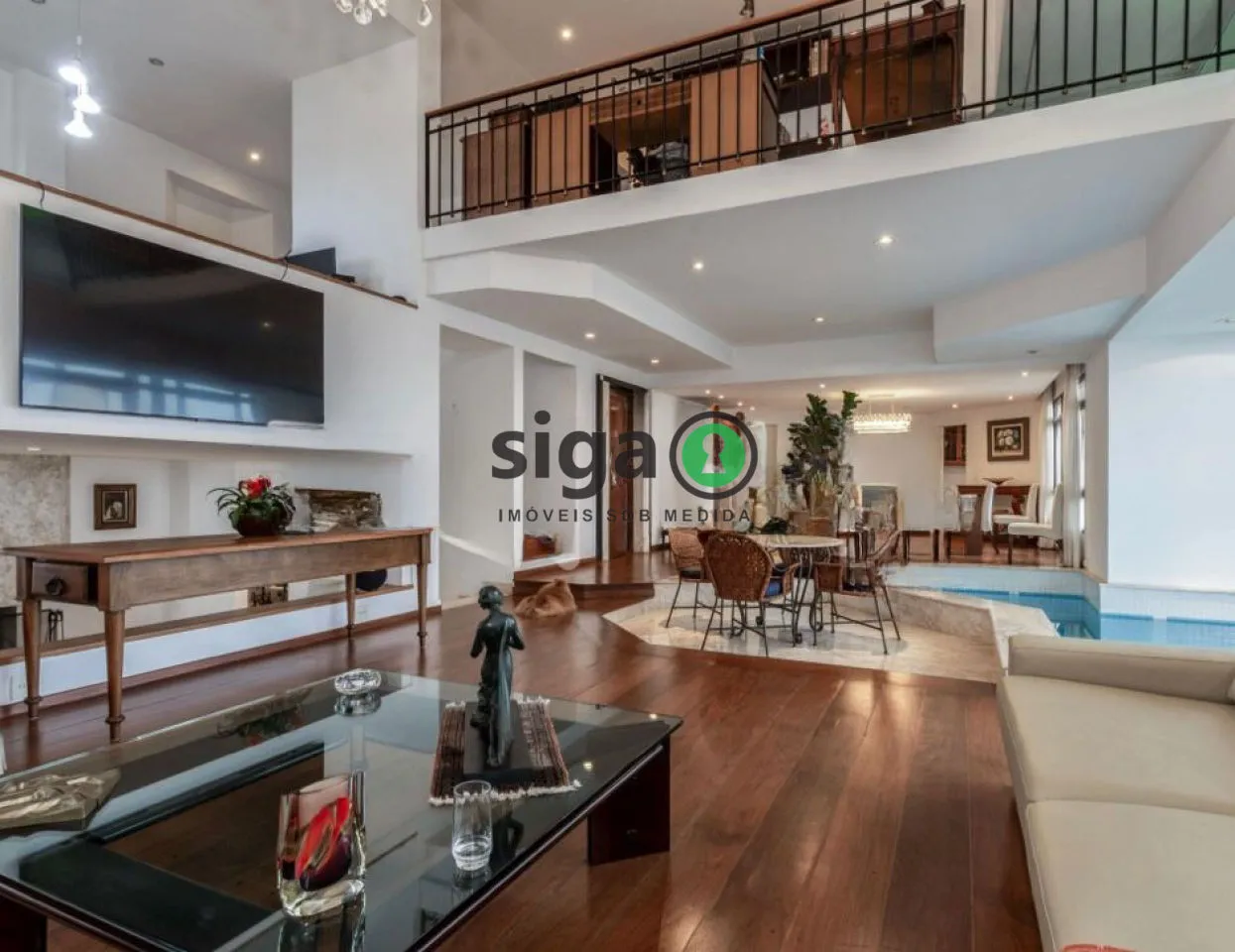 Imagem Apartamento Duplex a venda, de 339m, 3 quartos e 5 vagas.