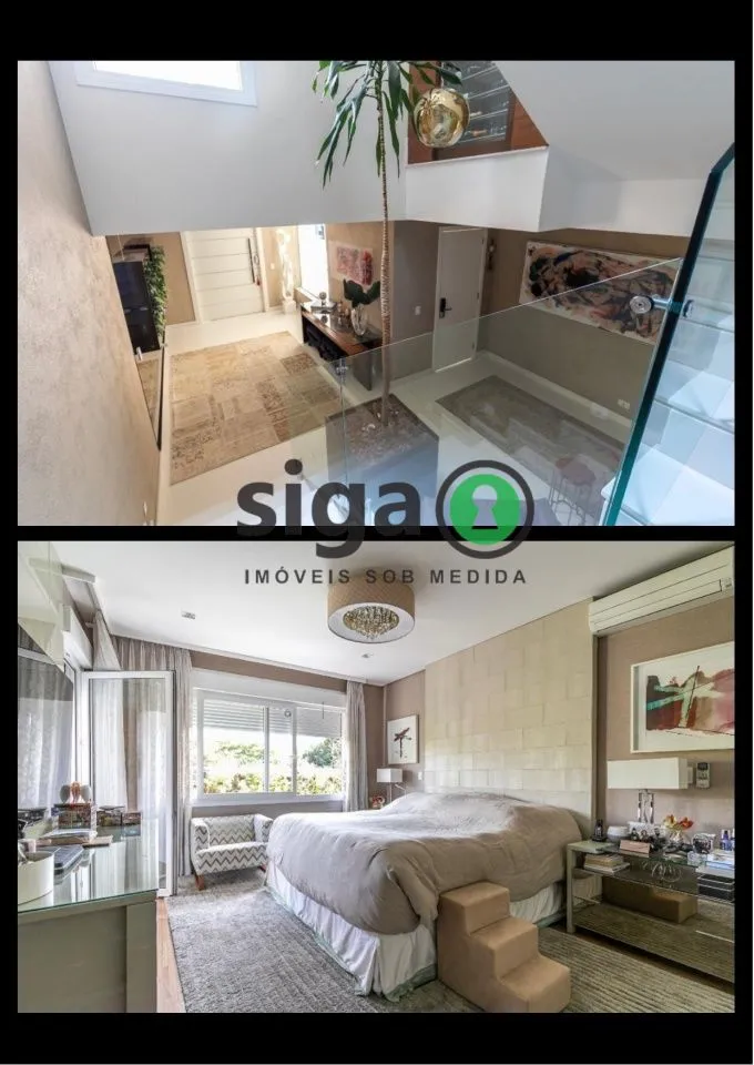 Imagem Casa em Condomínio de alto padrão no Brooklin Paulista com 4 suites Semi mobiliado