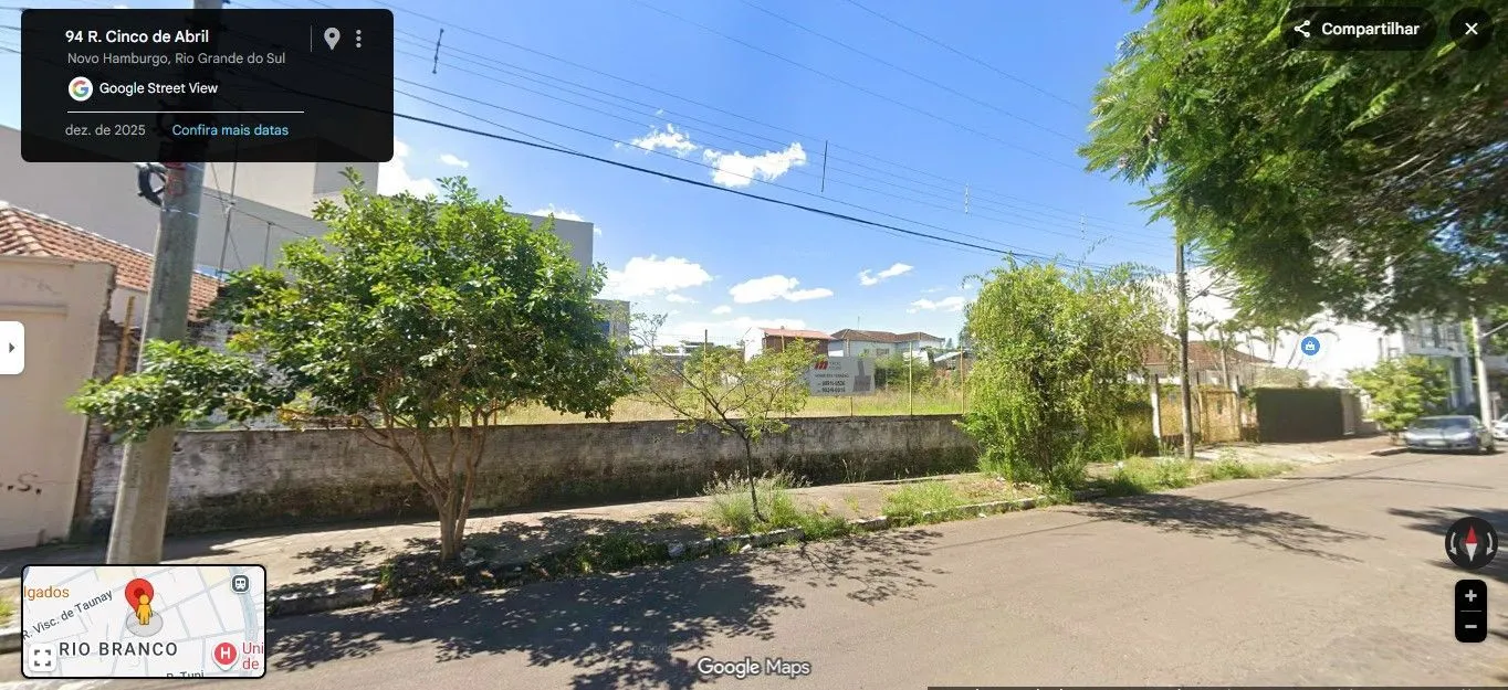 Imagem 4 terrenos planos rua 5 de Abril e rua Maringá Total: 1.277,03 m² B. Rio Branco