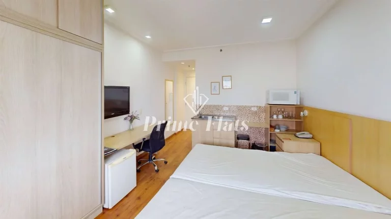 Imagem Flat disponível para venda no Transamerica Executive Nova Paulista, com 23m², 1 dormitório e 1 vaga de garagem