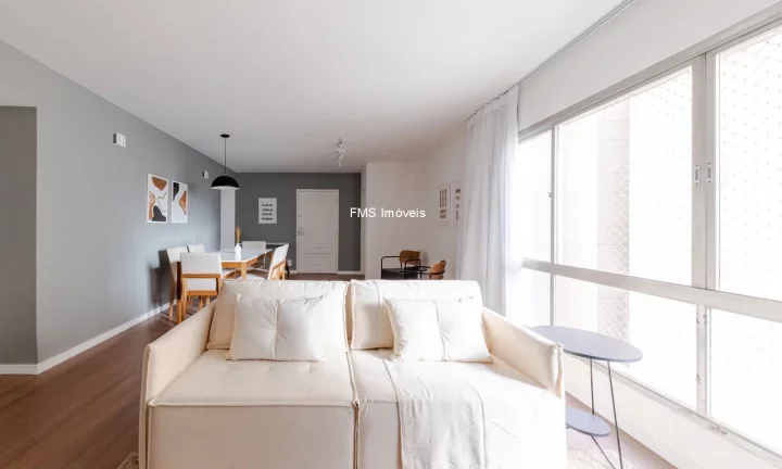 Imagem Apartamento para locação na Consolação com 4 quartos, 1 suíte, 1 sala, 3 banheiros, 2 vagas, 129m².