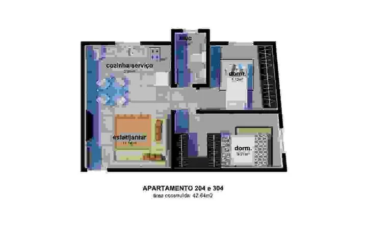 Imagem Apartamento com 2 Quartos à Venda, 45 m² em Ingleses Do Rio Vermelho - Florianópolis
