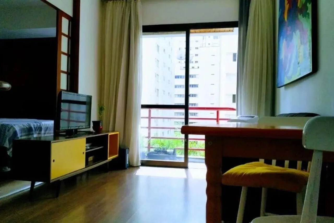 Foto do imóvel Apartamento para locação 38m² mobiliado, localizado em Moema - São Paulo/SP.