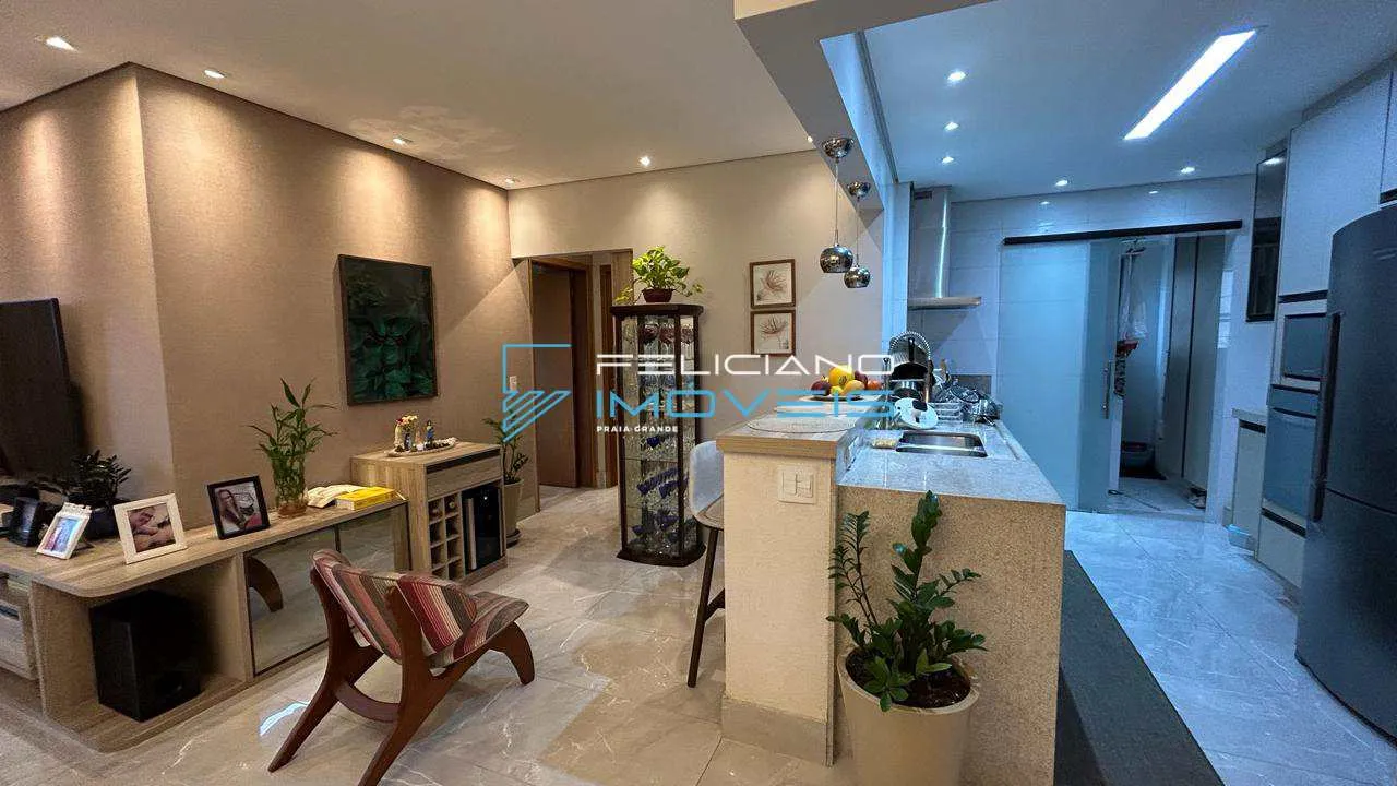 Imagem Apartamento com 2 quartos, Guilhermina, Praia Grande - R$ 699 mil, Cod: 7366