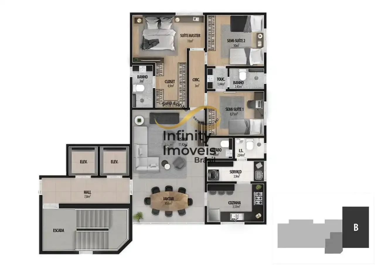 Imagem ORSINI - Apartamento à venda no bairro São Bento - Belo Horizonte/MG