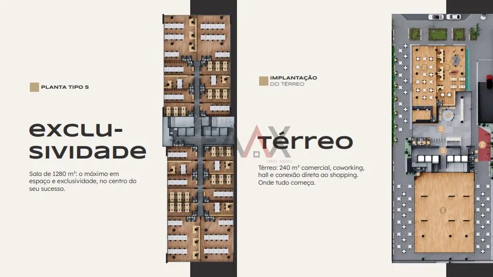 Imagem Salas comerciais á venda Tree Tower em Guarapuava PR Cidade dos Lagos