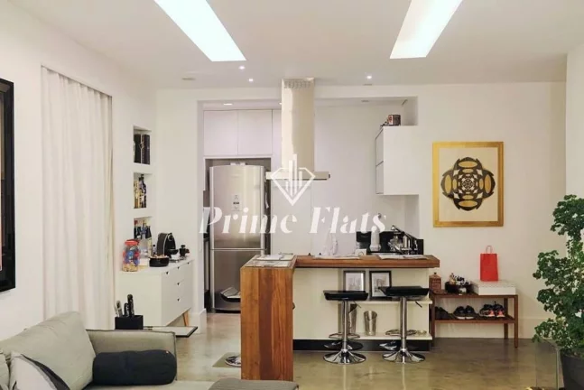 Imagem Flat disponível para venda no Saint Régis no Jardim Paulista, com 90m² ,1 dormitório e 1 vaga de garagem
