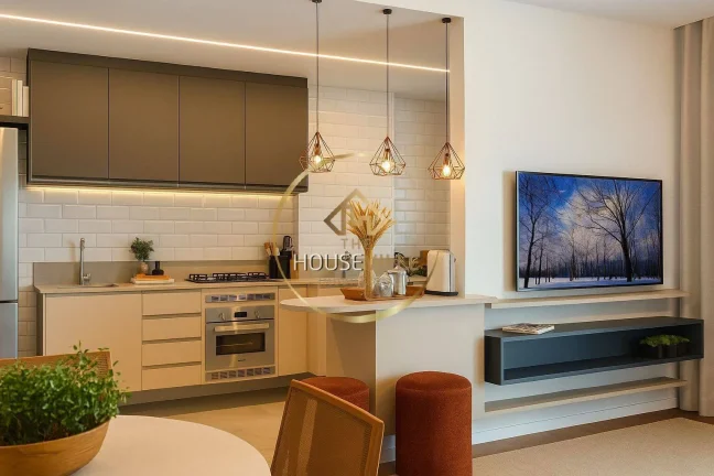 Imagem Apartamento 2 Dormitórios ( 1 Suíte), Móveis Planejados, Vision Colinas.