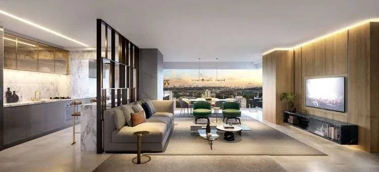 Imagem Apartamento Novo, Lindo com 110 m2 com 2 suítes e 2 vagas de garagem.
