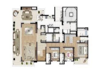 Imagem Apartamento 4 quartos em Moema São Paulo-SP, apartamento bairro Moema em São Paulo, comprar apartamento em Moema em São Paulo, apartment in São Paulo