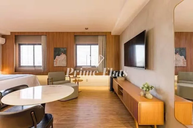 Imagem Flat disponível para locação no The World Executive Flat na Vila Olímpia, com 30m², 1 dormitório e 1 vaga