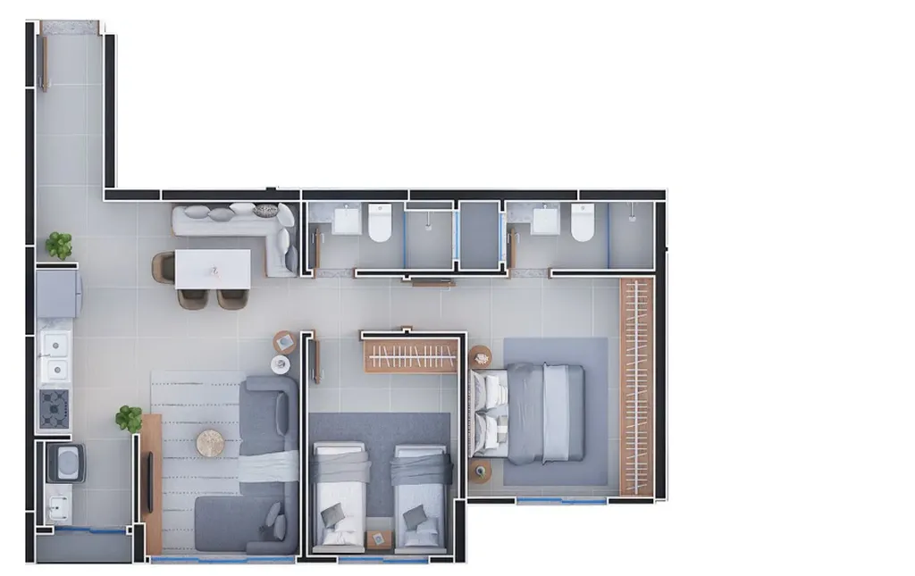Imagem Apartamento à venda no bairro Vila Rosa - Goiânia/GO