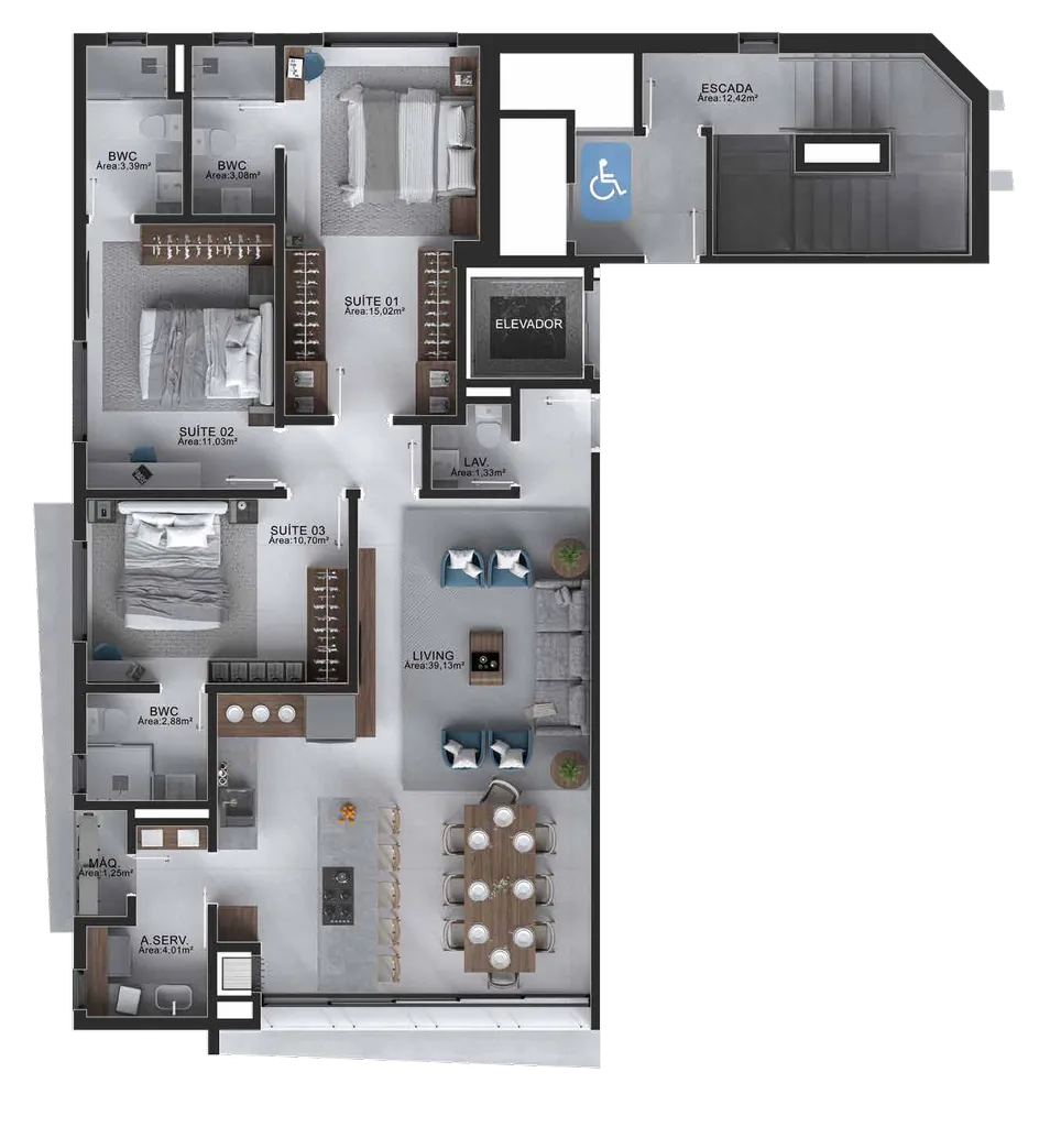 Imagem APARTAMENTO RESIDENCIAL em Balneário Camboriú - SC, Centro