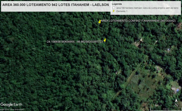 Terreno à Venda, 360.000 m² em Itanhaém - Itanhaém