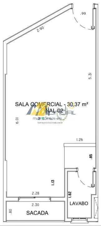 Imagem Salas comerciais prontas em localização estratégica de Santo André.