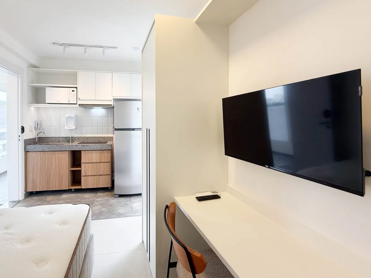 Imagem Apartamento com 1 Quarto para alugar, 18m² - Pinheiros