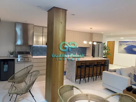 Imagem 3 dormitórios sendo 1 suíte, 3 banheiros, cozinha integrada com sala ampla, para 2 ambientes com sacada, finamente mobiliado.