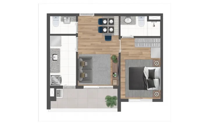 Imagem Apartamento com 1 Quarto à Venda, 31 m² em Indianópolis - São Paulo