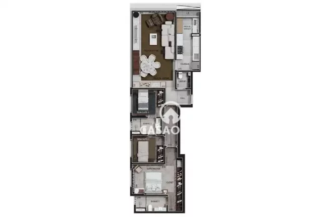 Imagem Apartamento com 3 quartos à venda, 111 m² por R$ 2.050.000 - Funcionários - Belo Horizonte/MG