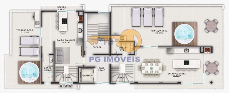 Imagem APARTAMENTOS E COBERTURAS NO OCEAN LIFE A 150M DO MAR
