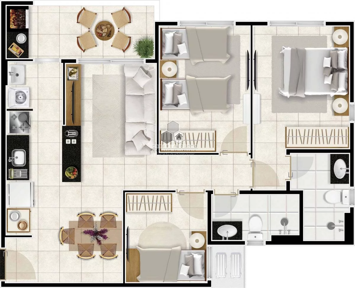 Imagem Bela Sintra - Apartamentos com 02 ou 03 quartos no Eus?(C)bio