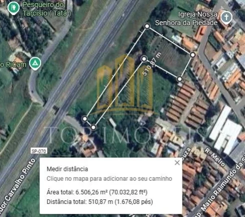 Imagem Ótimo Terreno Piedade Caçapava Frente para Carvalho Pinto 6.500m² Faz Incorporação 90%
