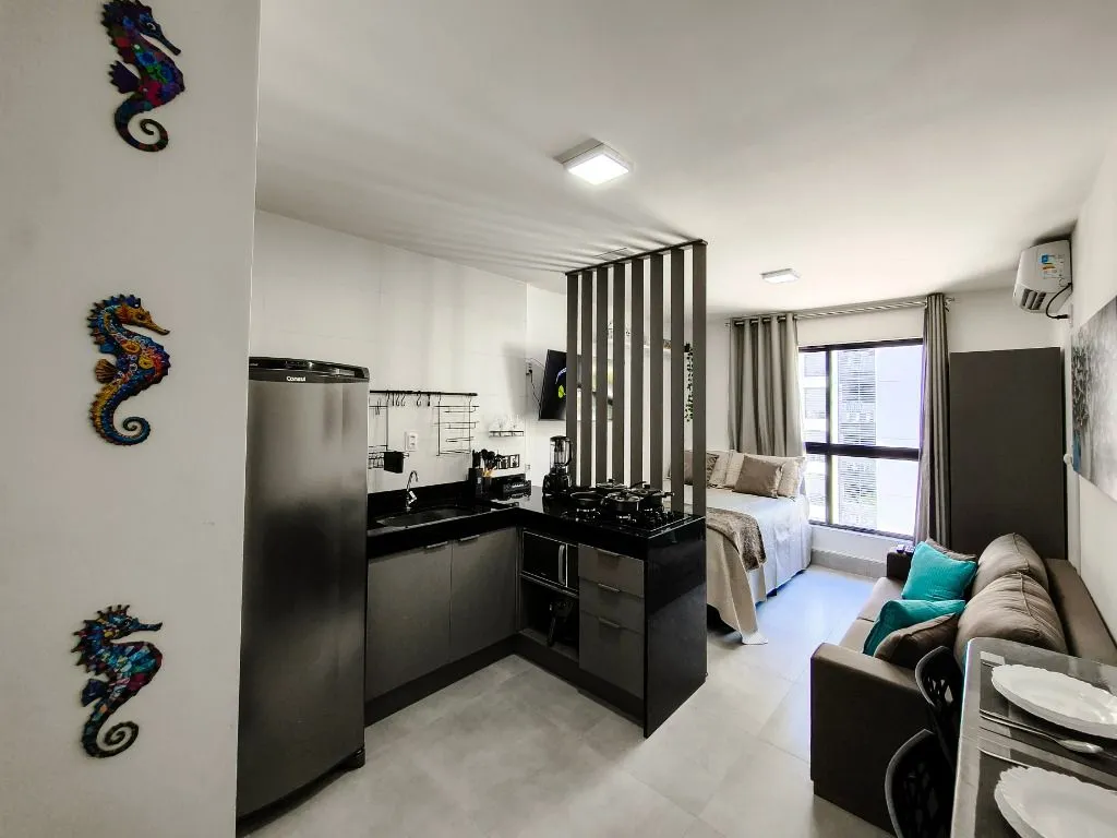 Imagem Flat mobiliado de 21 m² em Intermares, com piscina, churrasqueira, vaga e segurança 24h, a 5 min da região do Jacaré.