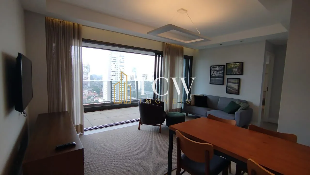 Foto do imóvel Apartamento Mobiliado para Locação no Brooklin | 2 Suítes | 80,70 m² | 2 Vagas | São Paulo/SP em Rua Nova York