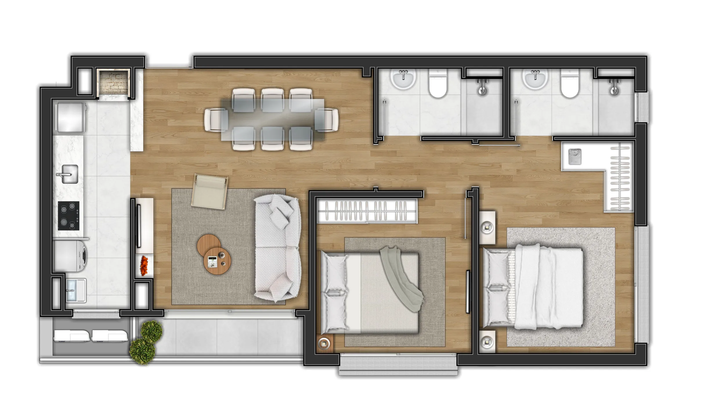 Imagem Apartamento à venda em Canela, Centro , com 1 quarto, 112.24m2