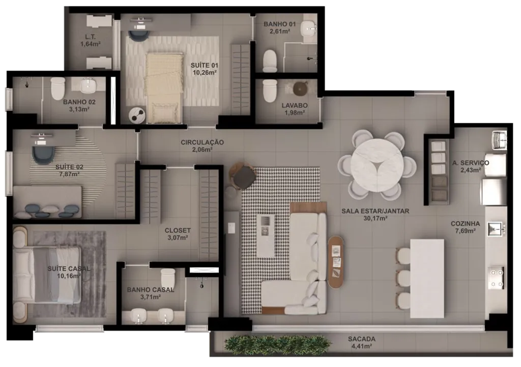 Imagem Apartamento à venda no bairro Jardim América - Goiânia/GO