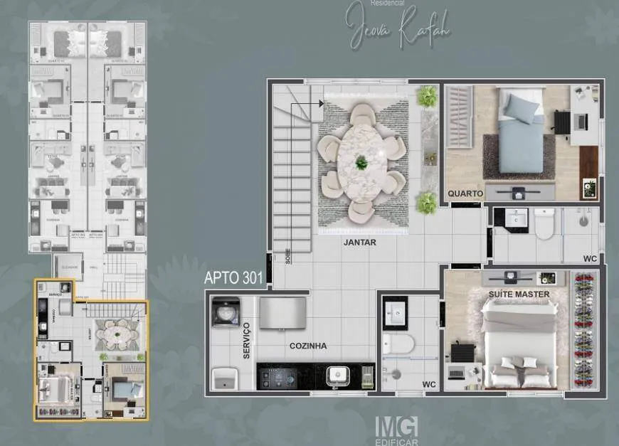 Imagem Cobertura duplex à venda, 3 quartos, 1 suíte, 2 vagas, Letícia - Belo Horizonte/MG