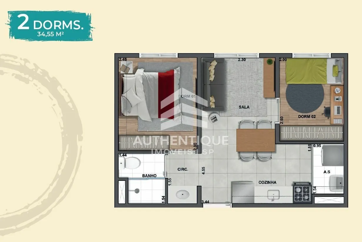 Imagem UNICO SANTO ANDRE - Apartamento à venda no bairro Santa Maria - Santo André/SP