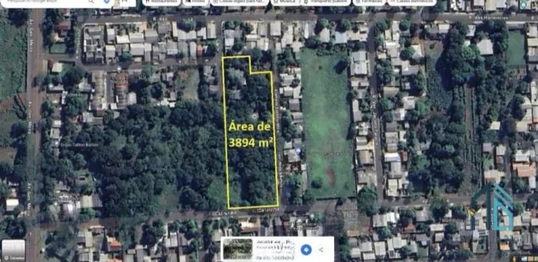 Terreno com 3895 m², bem localizado, no Bairro de Porto Meira em Foz do Iguaçu PR