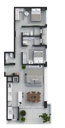 Imagem Apartamento 3 quartos para venda no bairro Centro em Torres