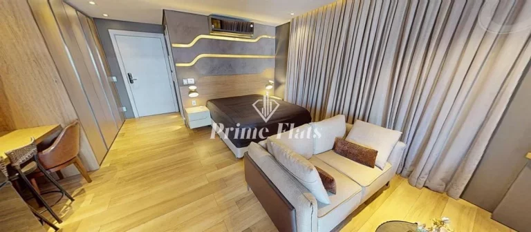 Imagem Flat disponível para locação no Cyrela by Pininfarina, com 49m², 1 dormitório e 1 vaga